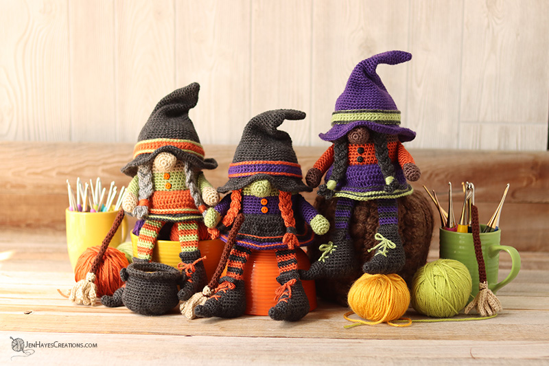 Crochet Witch Gnome  Jen Hayes Creations