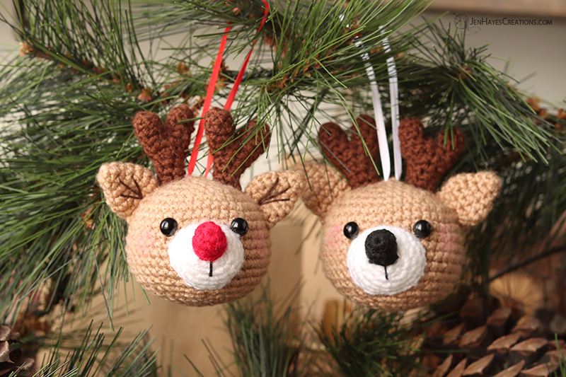 Crochet Reindeer Ornament Jen Hayes Creations